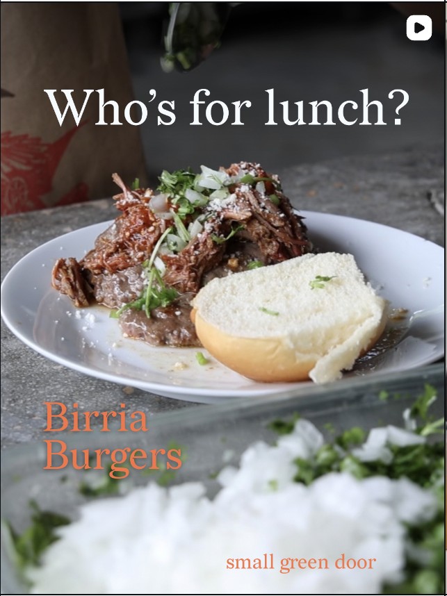 Who's for lunch? Birria Burgers